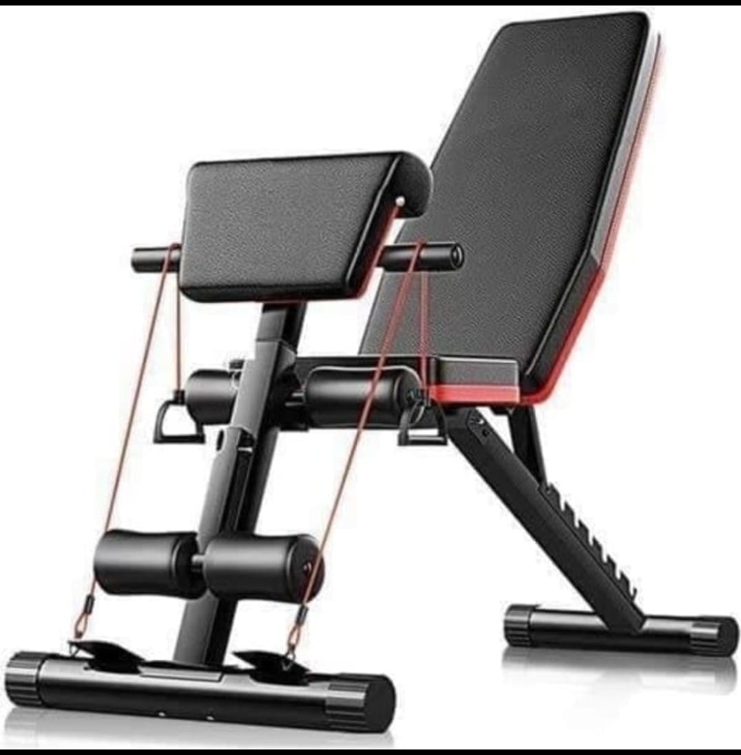 Adjustable and foldable weight bench